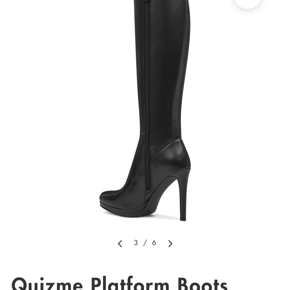 9 West Quizme platform boots . 4” heel, brand new , never worn ! - Picture 2 of 7